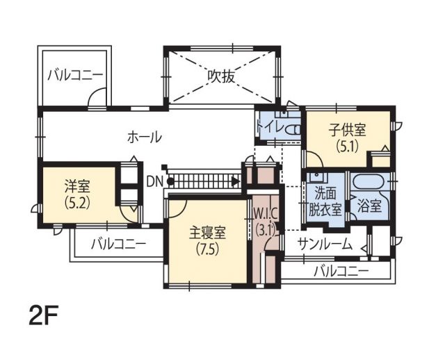 2F間取り