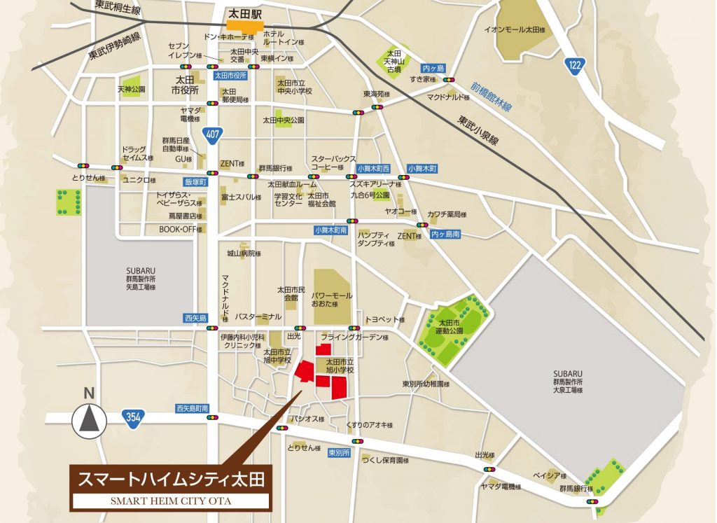 現地までの地図