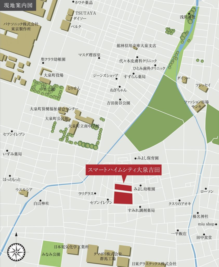 現地までの地図
