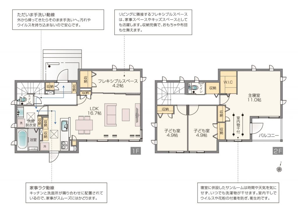 大泉吉田2の12号棟の間取り図