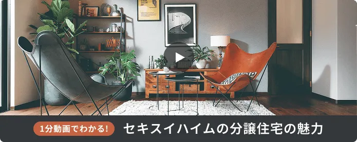 1分動画でわかる！セキスイハイムの分譲住宅の魅力