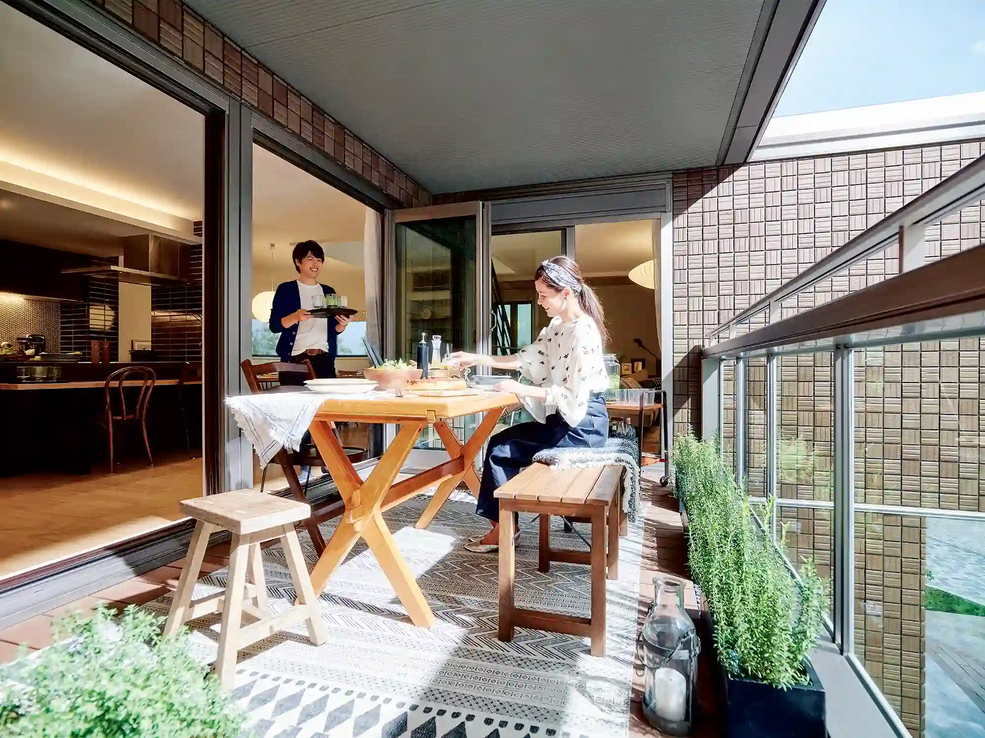 屋根付きテラス01