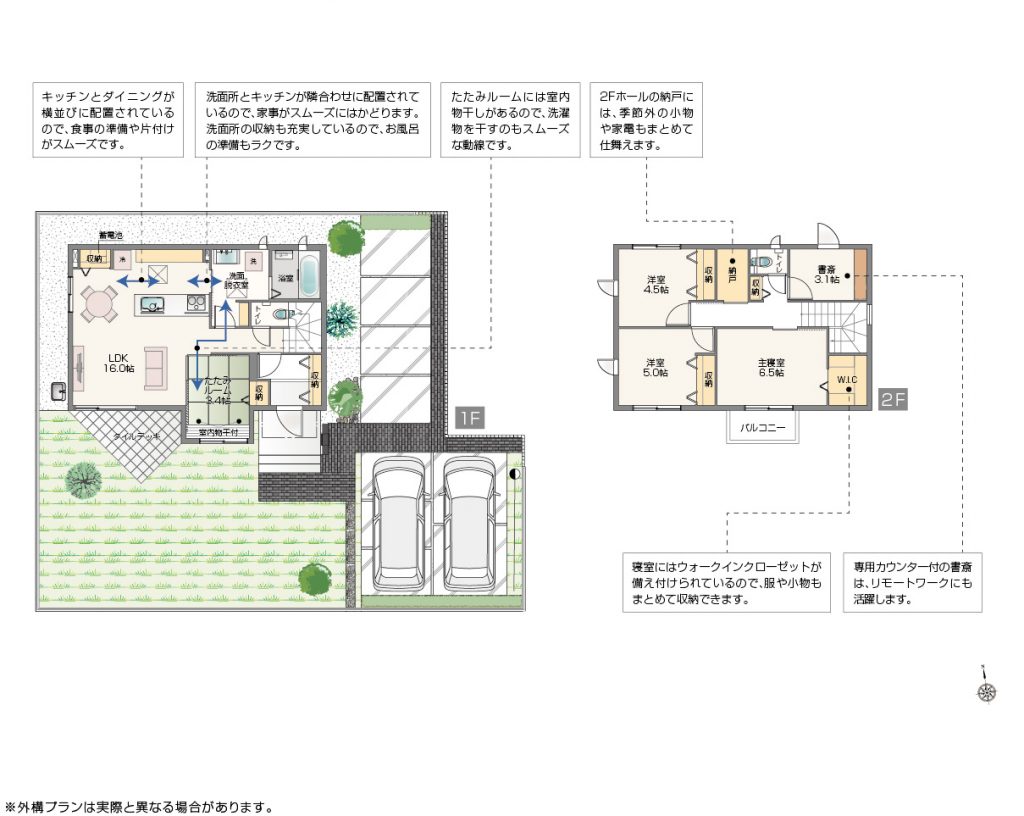 スマートハイムプレイス天川4号棟の間取り図