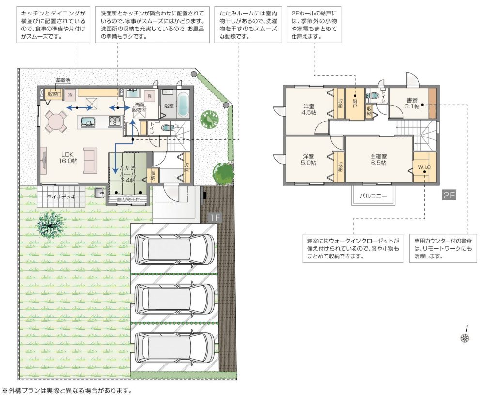 茂呂南2号棟の間取り図